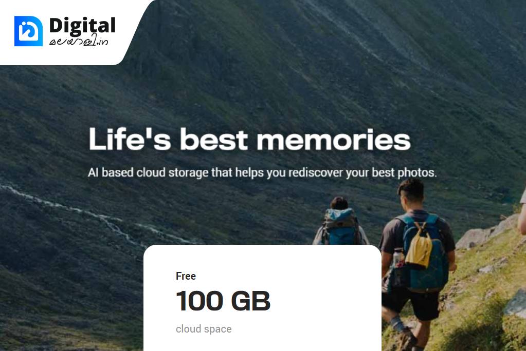 Degoo Website Screenshot 100 GB Free Storage